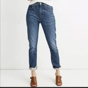 Madewell Jeans high rise slim boy jeans